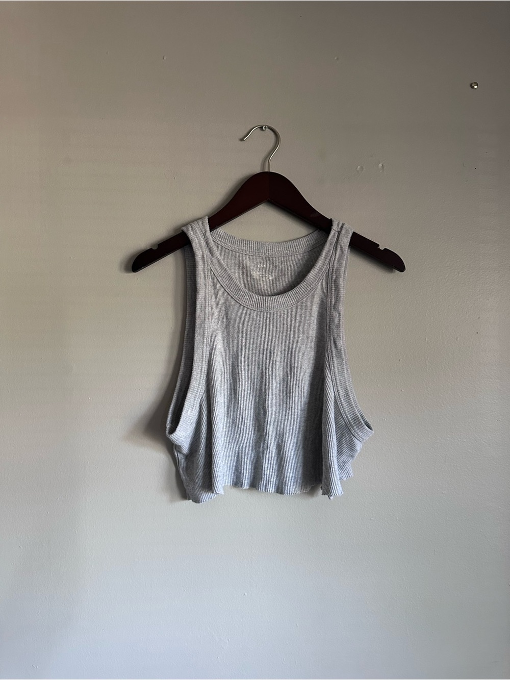 Aerie Free Spirit Ribbed Cotton Tank Top Size Large